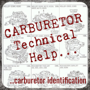 Carburetor Identification - Where to Find the Number