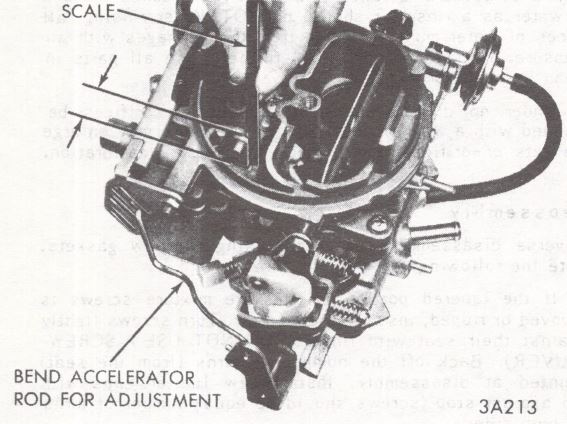Holley 2210, 2245 2 barrel carburetor accelerator pump adjustment.