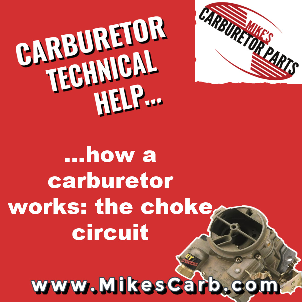 How a carburetor works: the choke circuit
