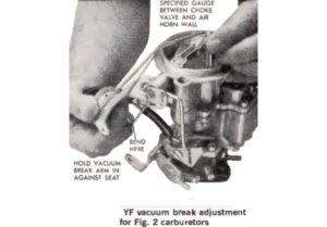 Carter YF Vacuum Break Adjustment